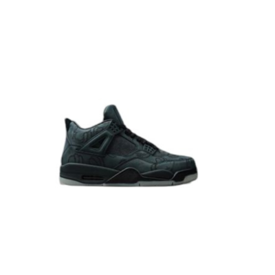 Air Jordan 4 Black/Black Leather