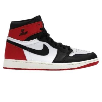 Air Jordan 1 Retro High OG "Black Toe Reimagined" - Iconic Black, White & Red Sneakers