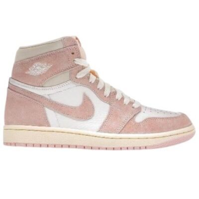 Air Jordan 1 Retro High OG "WASHED PINK" - Pink Suede & White Leather High-Top Sneakers