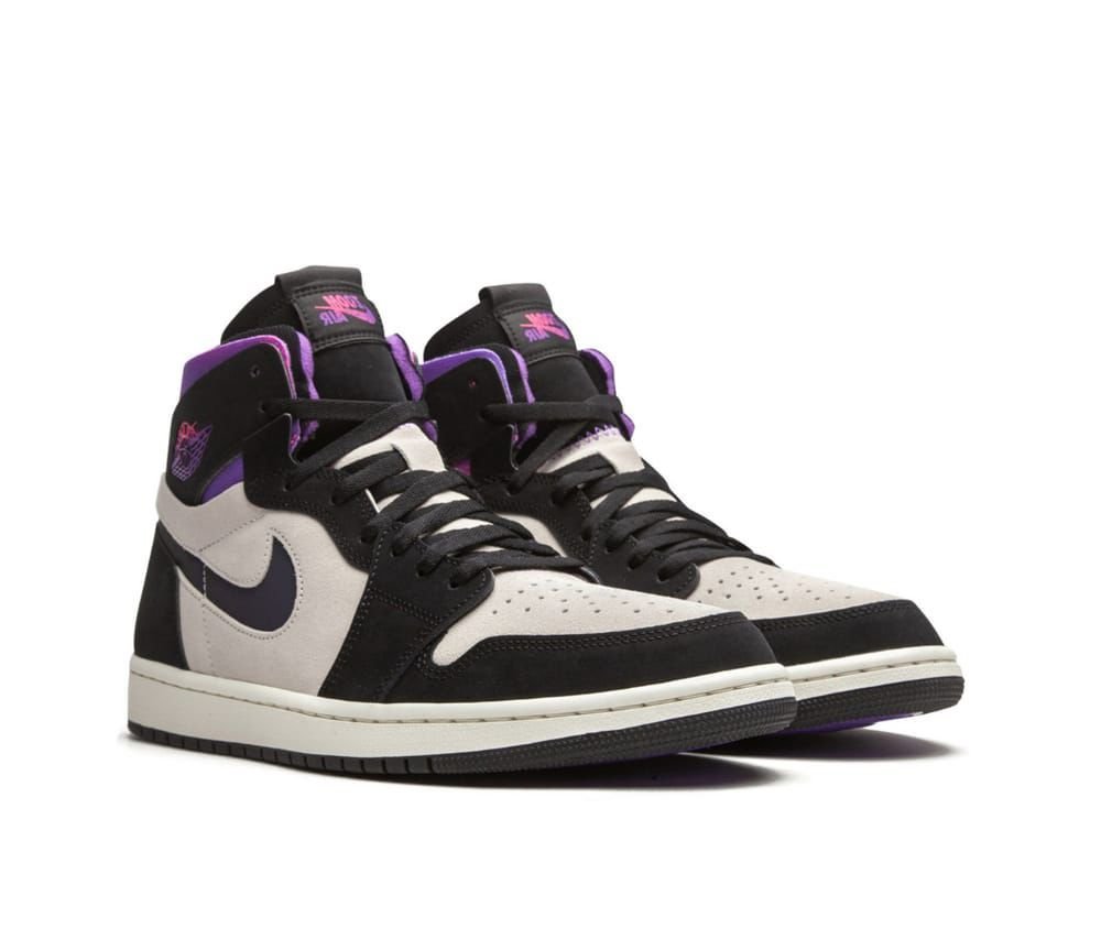 Air Jordan 1 Retro High • Black / Grey / Purple Colourway