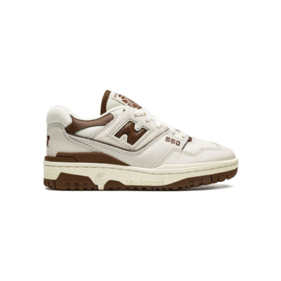 New Balance 550 “White/Burgundy” Leather Low-Top Sneaker