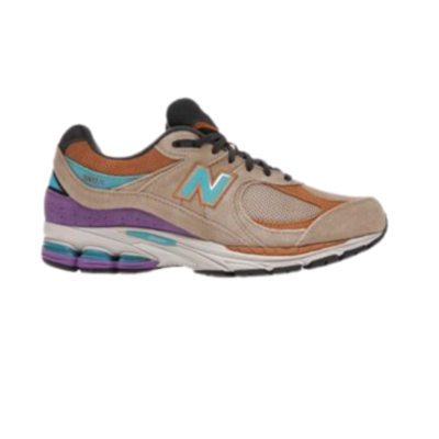 New Balance 2002R “Sand Tan / Teal Accent / Purple” – Premium Heritage Runner Sneaker