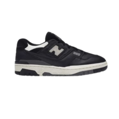 New Balance 550 Black/White Sneakers - Classic 80s Basketball-Inspired Shoes