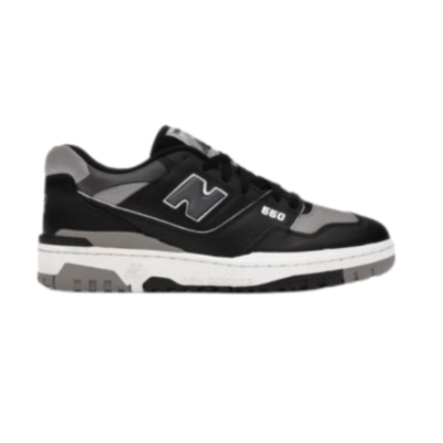 New Balance 550 Black Grey Low-Top Sneaker – Retro Basketball Style