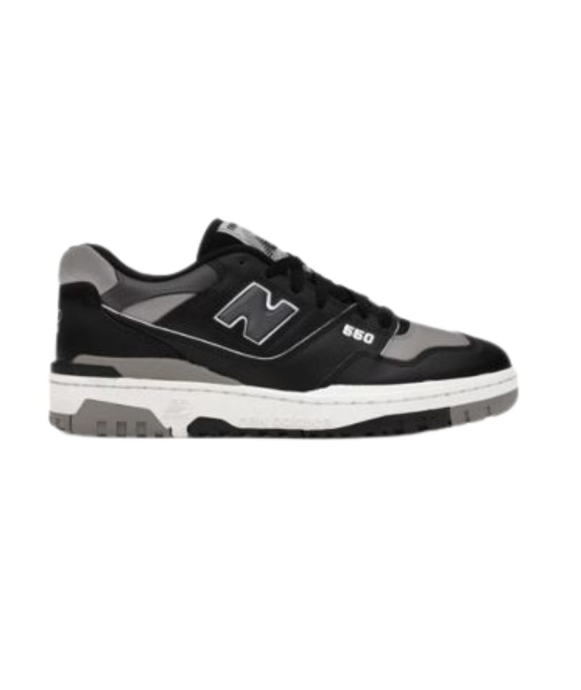 New Balance 550 Black Grey Low-Top Sneaker – Retro Basketball Style