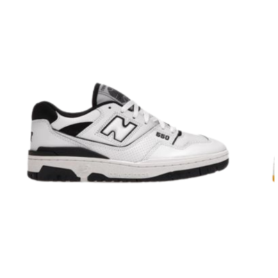 New Balance 550 White/Black Men’s Sneakers – Classic Court-Inspired Design