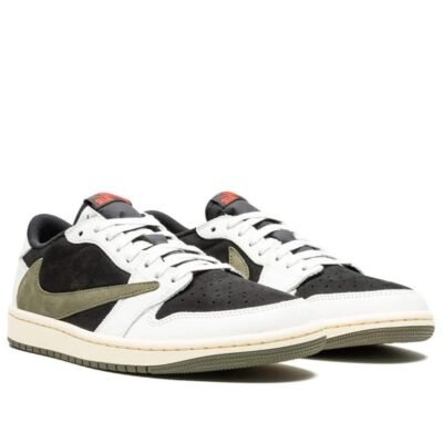 Air Jordan 1 Retro Low OG SP Travis Scott Medium Olive Sneakers