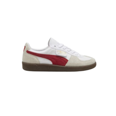 Puma Palermo Lth “White/Vapor Gray/Club Red”