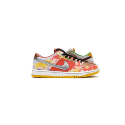 Nike Dunk Low “Tie-Dye Splash/Metallic Silver” Multi-Colour Statement Sneaker