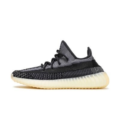 Yeezy Boost 350 V2 – Sleek Black/Grey Primeknit Street Sneaker