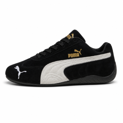 Puma Speedcat OG Formstrip Sneaker in Black/White Suede