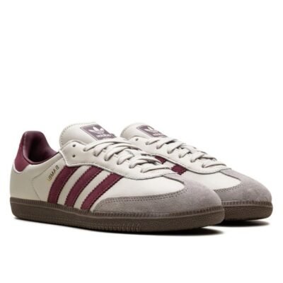 Adidas Samba OG "White/Maroon"