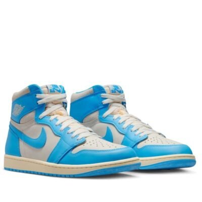 Air Jordan 1 Retro OG High 'University Blue' - Classic Blue & White Leather Sneakers