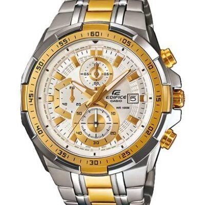 Edifice Silver Gold White Metal Watch