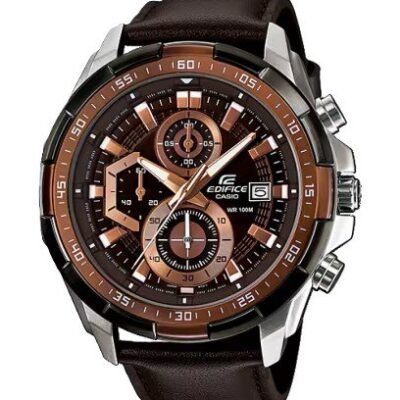 Edifice Brown Leather Watch