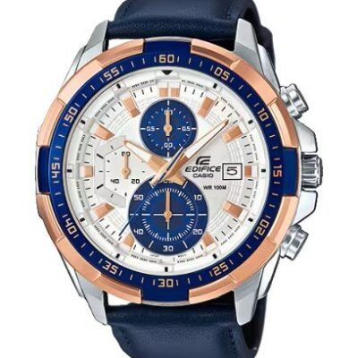 Edifice Blue Leather Watch