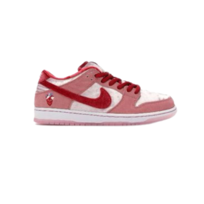 Nike Dunk Low “Strawberry Swirl” – Red & White Suede/Leather Sneaker