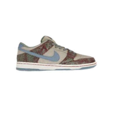 Nike Dunk Low SE “Sail Multi‑Camo” – Earth-Tone Camouflage, Blue Swoosh Accent
