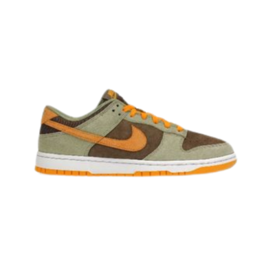 Nike Dunk Low "Cactus" Green/Orange – Premium Suede & Leather, Limited Edition Sneaker