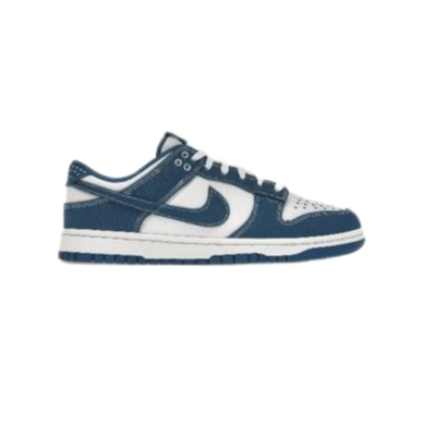 Nike Dunk Low “University Blue/White” – Clean White Base with Navy Blue Overlays