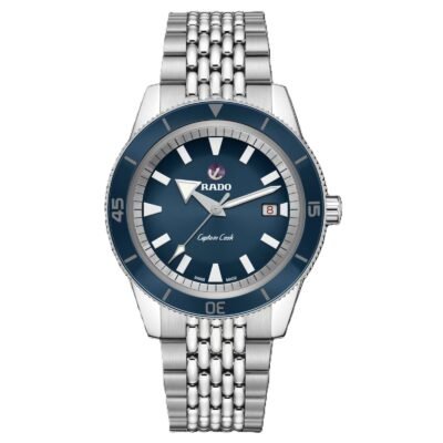 Rado Captain Cook Silver Green Metal