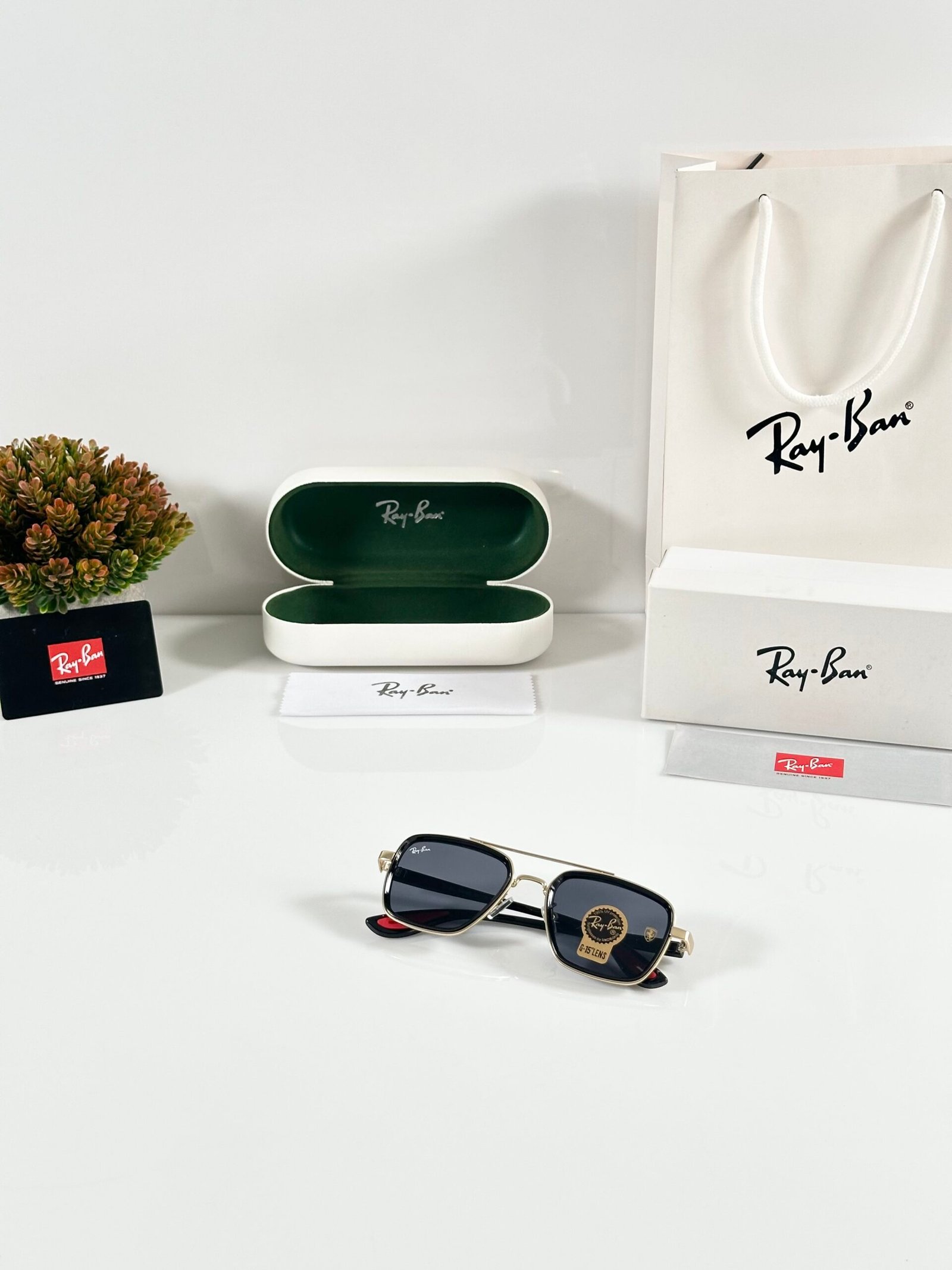 Rayban 06 Gold Black - Image 4