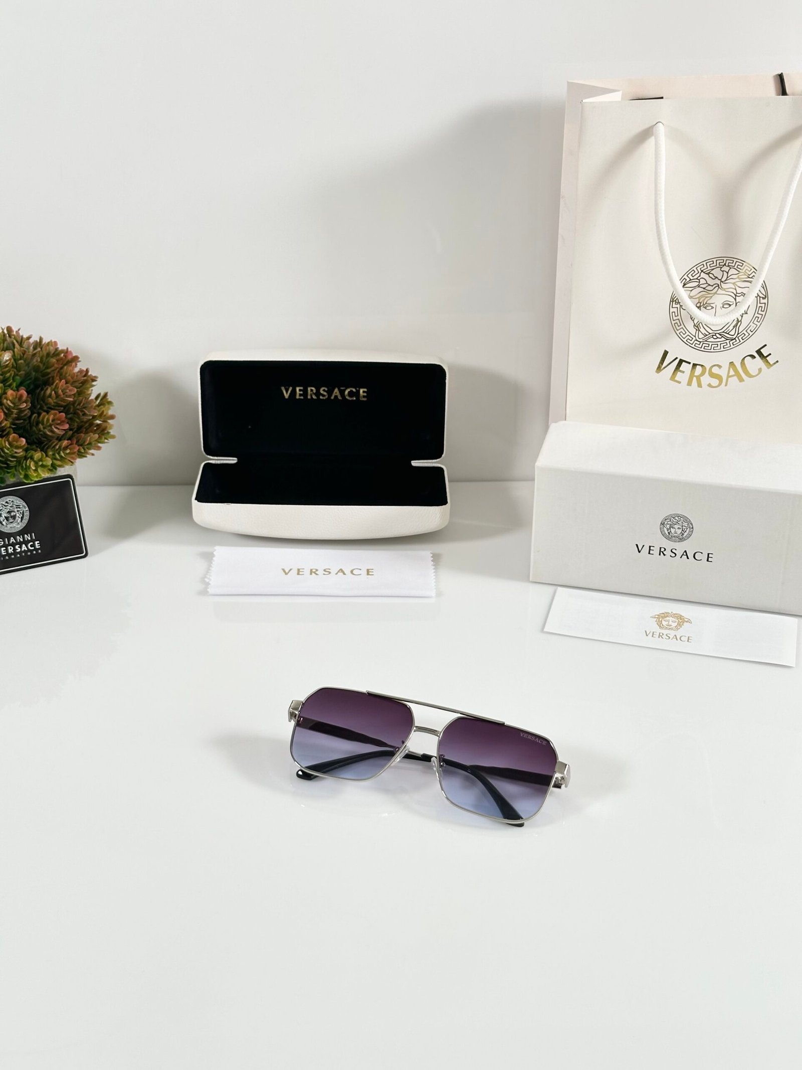 Versace 6017 Silver Blue - Image 4