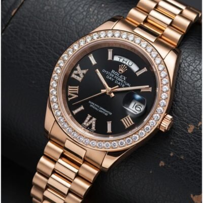 Role_x Oyster Perpetual Day Date Diamond Copper-Black