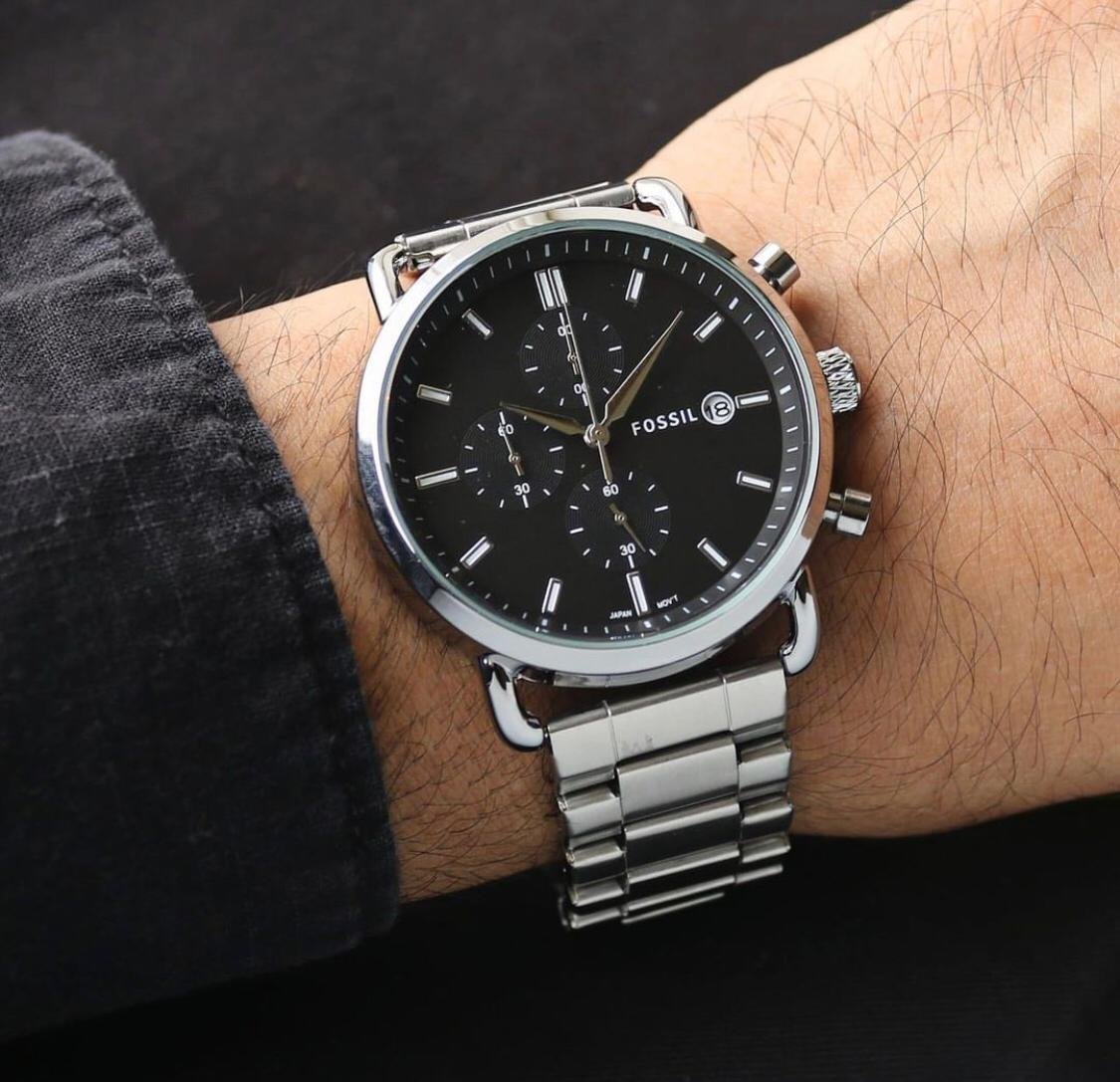 Fossi_l commuter Good Quality Silver Black - Image 3