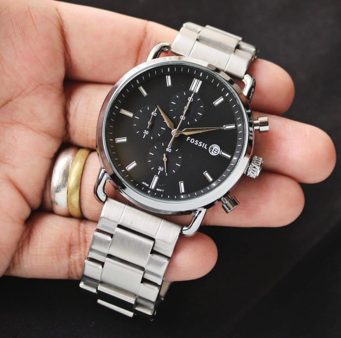 Fossi_l commuter Good Quality Silver Black - Image 2
