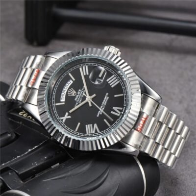 Role_x Oyster Perpetual Day Date 40 Battery Silver-Black