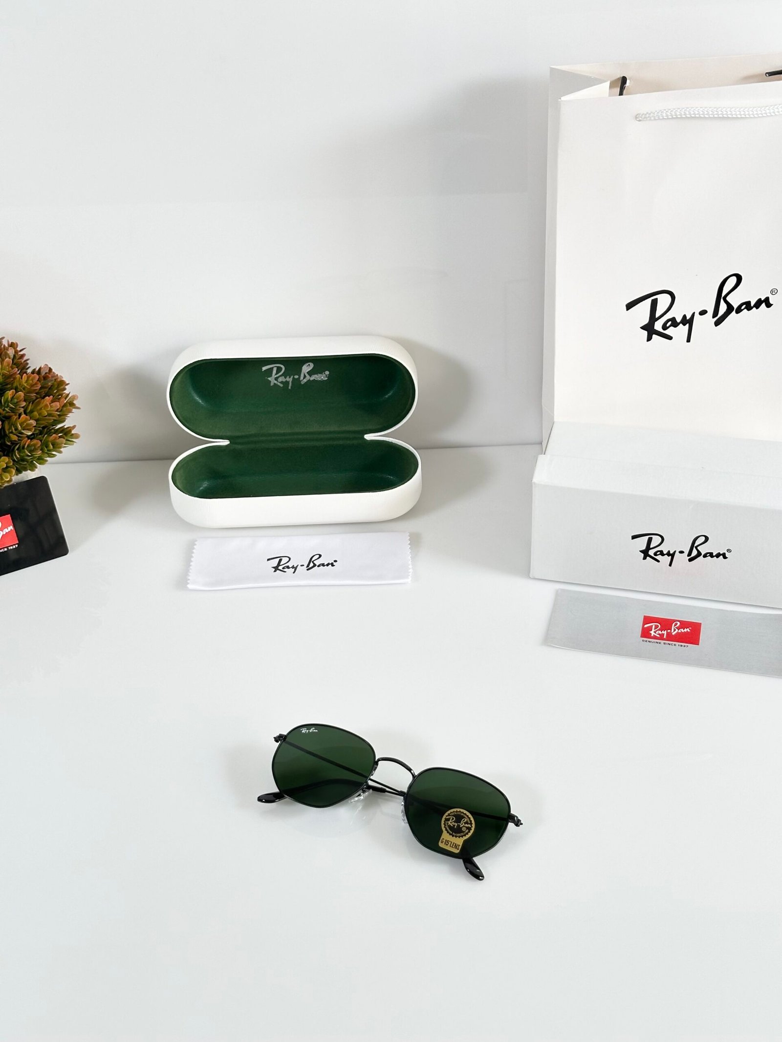 Rayban 3548 Black Green (GLASS) - Image 4