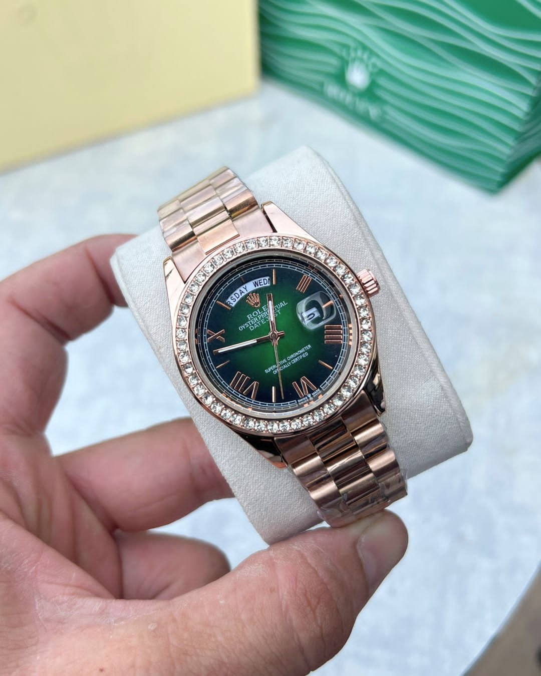 Role_x Oyster Perpetual Day Date Diamond