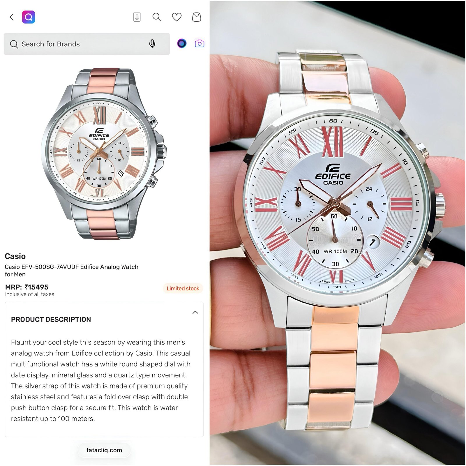 Casio Edifice Chronograph JAPAN - Image 4