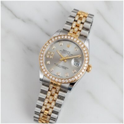 Role_x Oyester Perpetual Date Just 2Ton-Gold-Grey