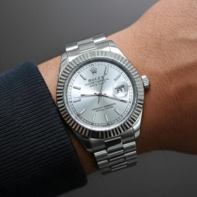 Role_x Oyster Perpetual Date Just Silver-White Working Like Automatic