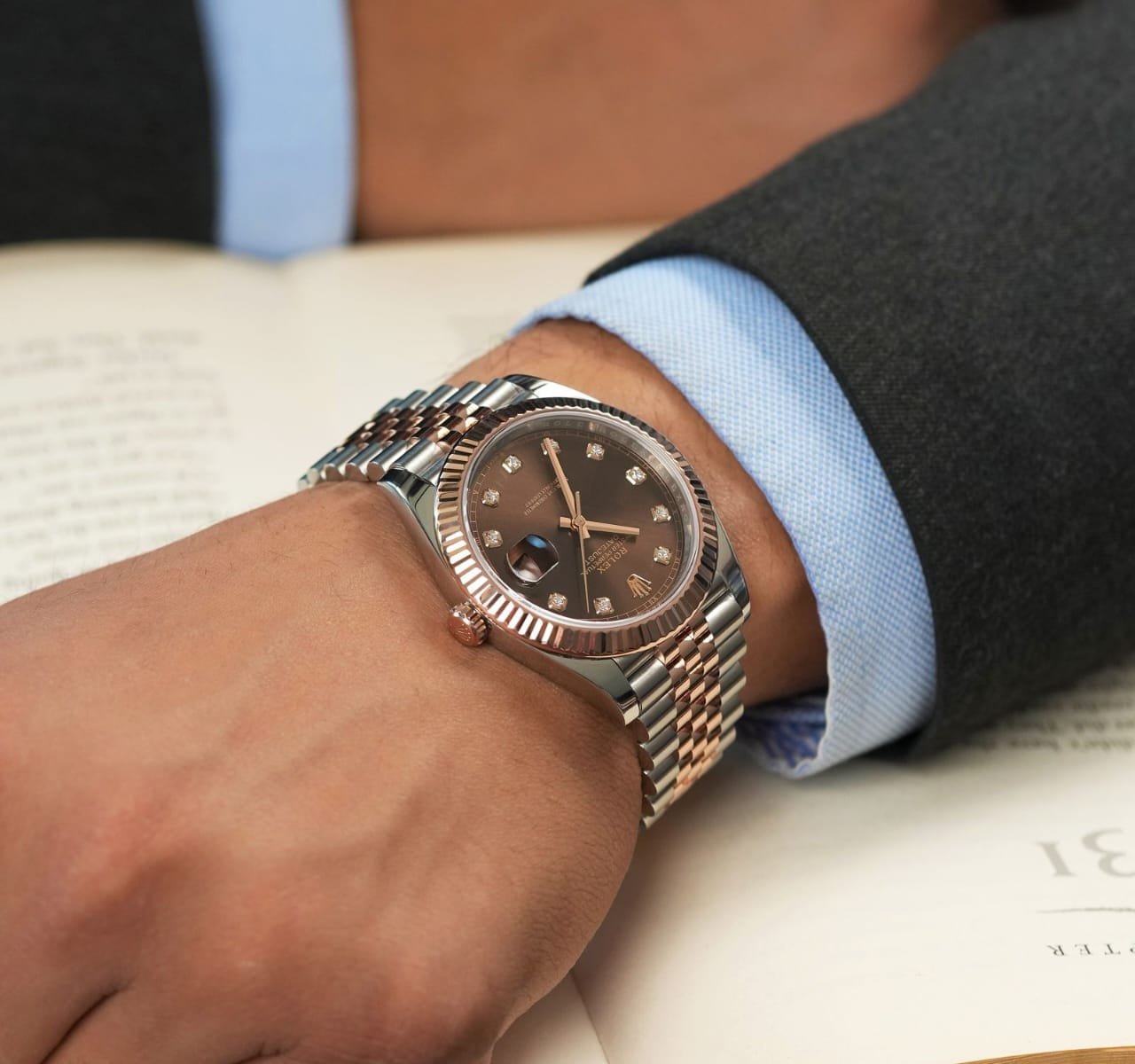 Role_x Oyster Perpetual Date Just Automatic Copper - Image 2