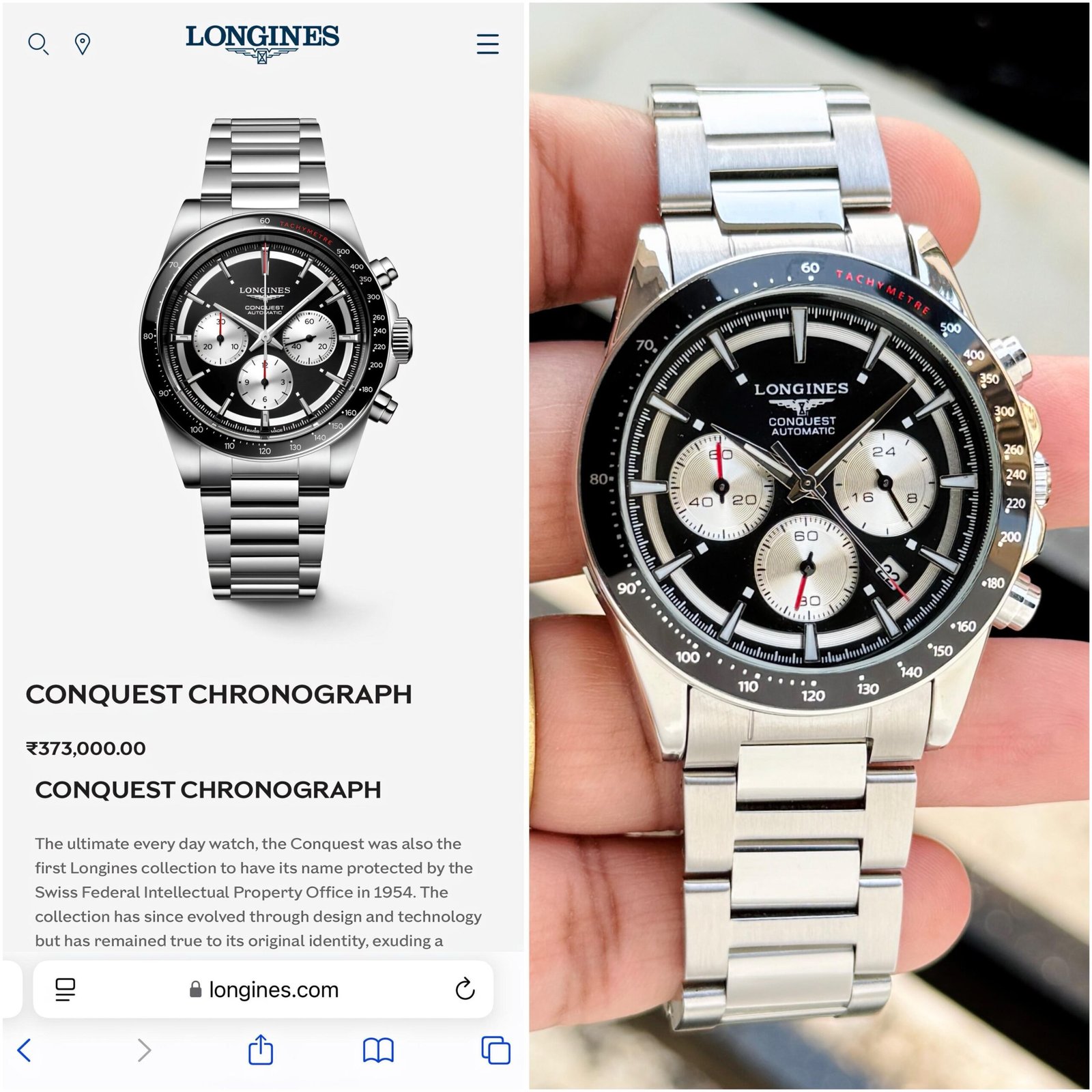 Longine_s Conquest Chronograph - Image 2