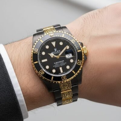 Role_x Oyster perpetual Submarine Vintage Gold