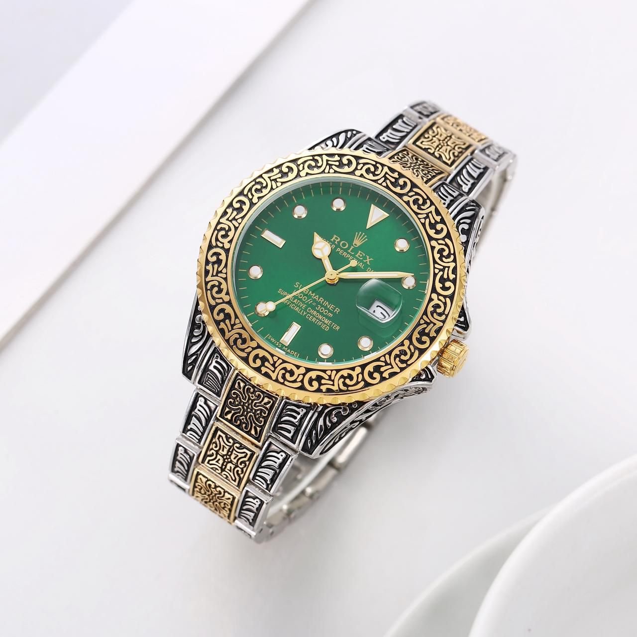 Role_x Oyster Vintage 2Ton-Gold-Green