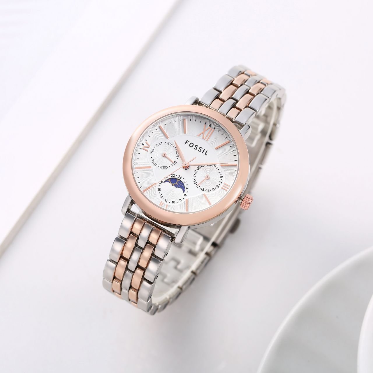 Fossi_l Es3121 Jacqueline Sun Moon Two-Tone-White