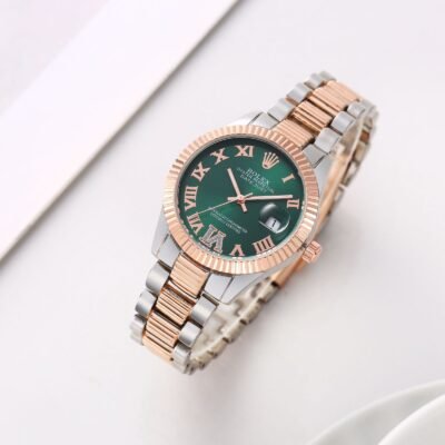 Role_x Oyster perpetual Date just 2Ton-Copper-Green