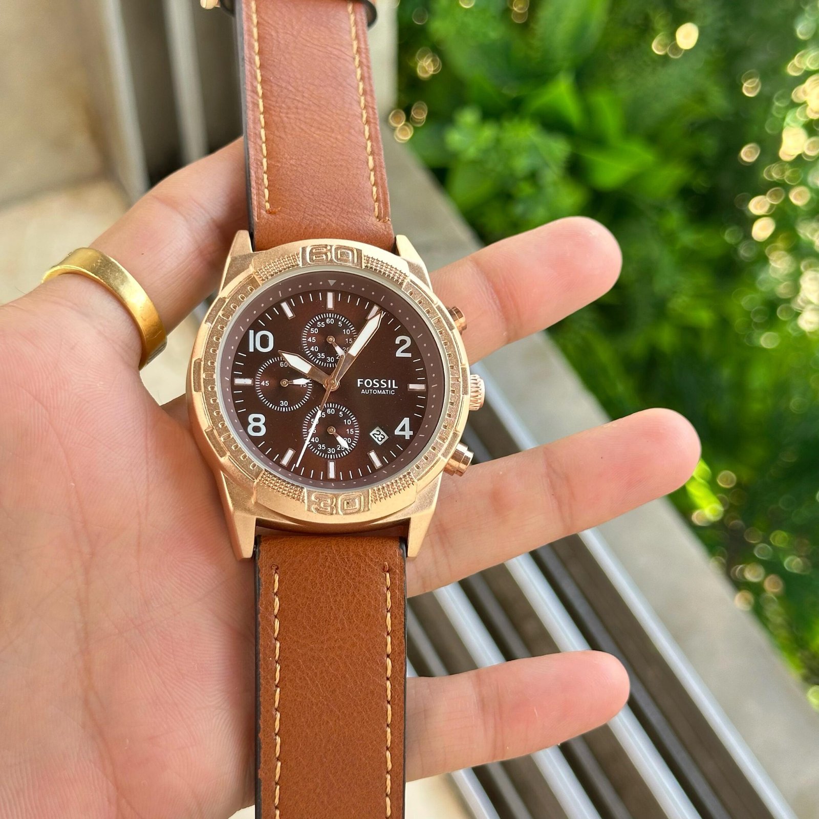 Fossi_l Bronson Chronograph Luggage Leather - Image 2