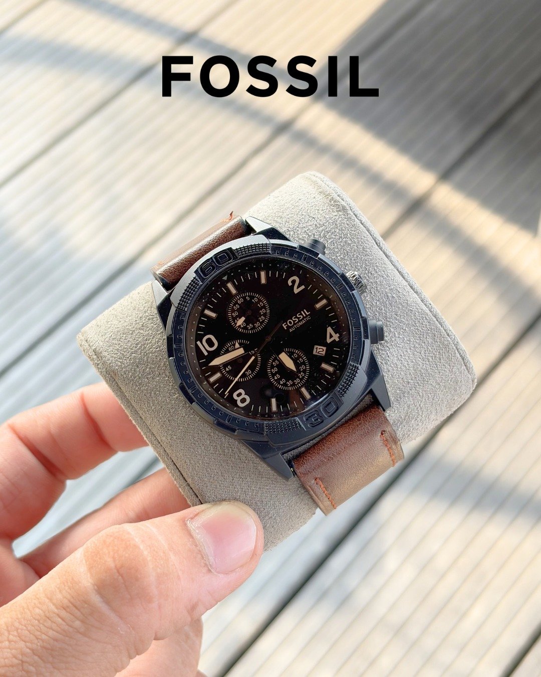 Fossi_l Bronson Chronograph Luggage Leather - Image 3