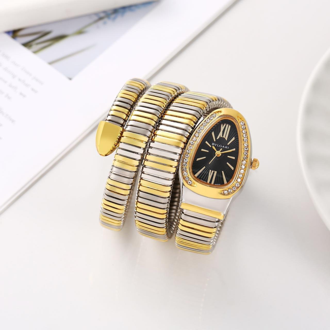 Bvlgari Serpenti Snake Gold-Black