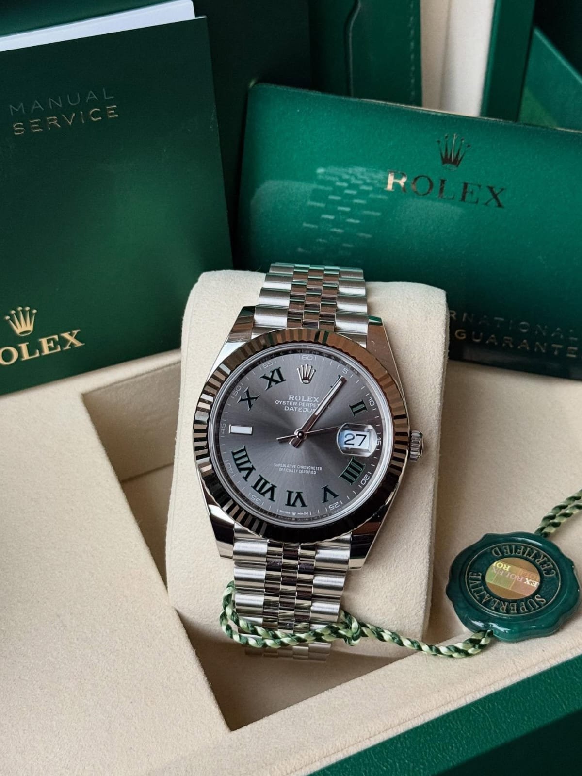 Role_x Oyster Perpetual Date Just Silver-Grey - Image 2