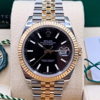 Role_x Oyster Perpetual Date Just 2Ton-Gold-Black