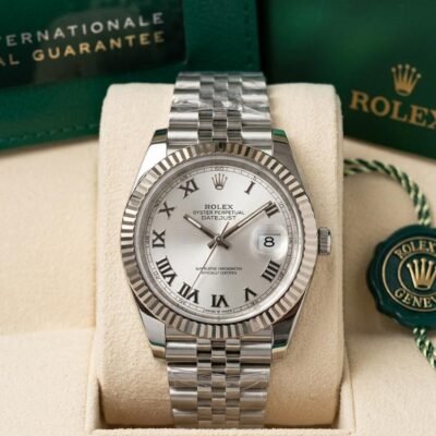 Role_x Oyster Perpetual Date Just Silver-Silver