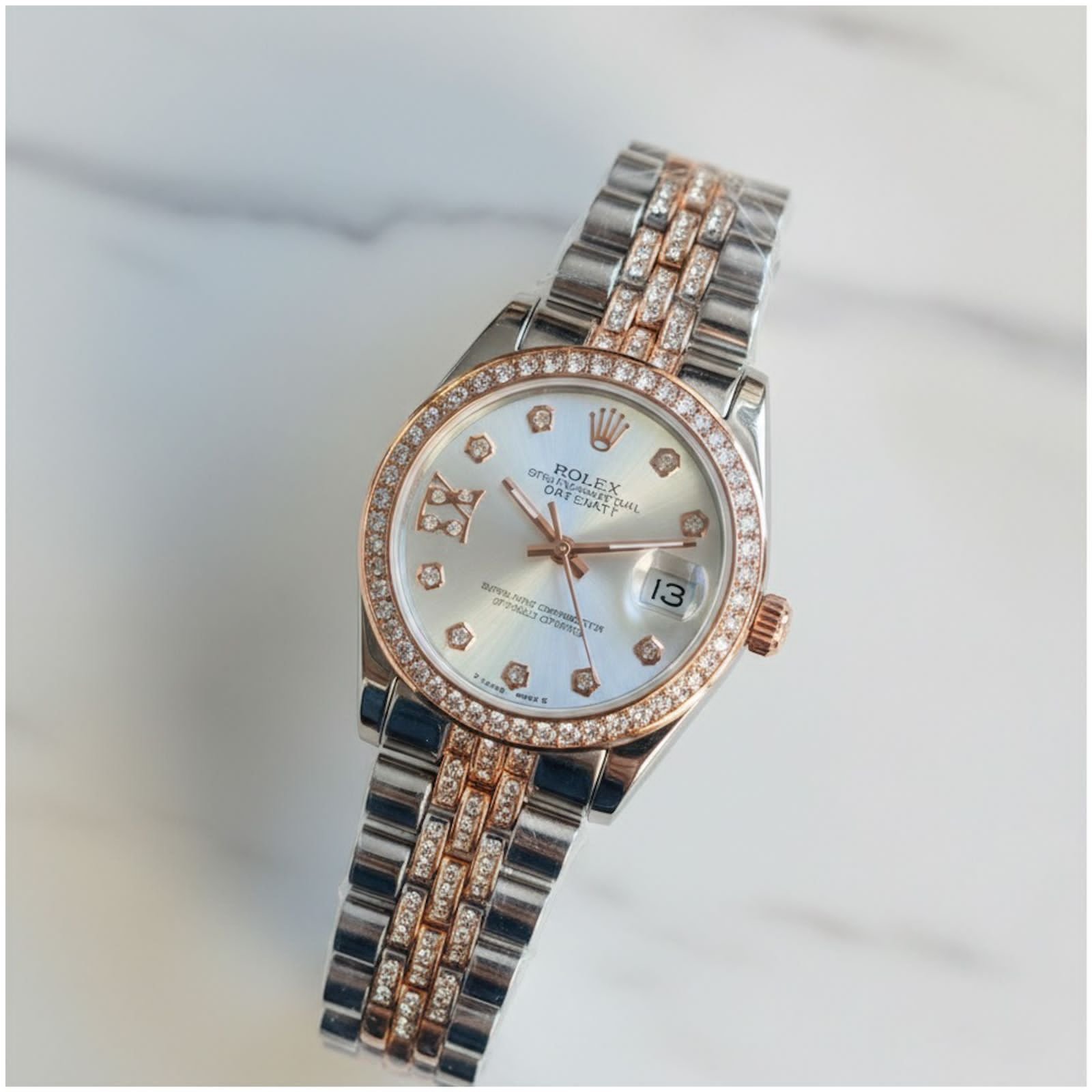 Role_x Oyester Perpetual Date Just 2Ton-Copper-White