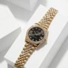 Role_x Oyester Perpetual Date Just Gold-Black